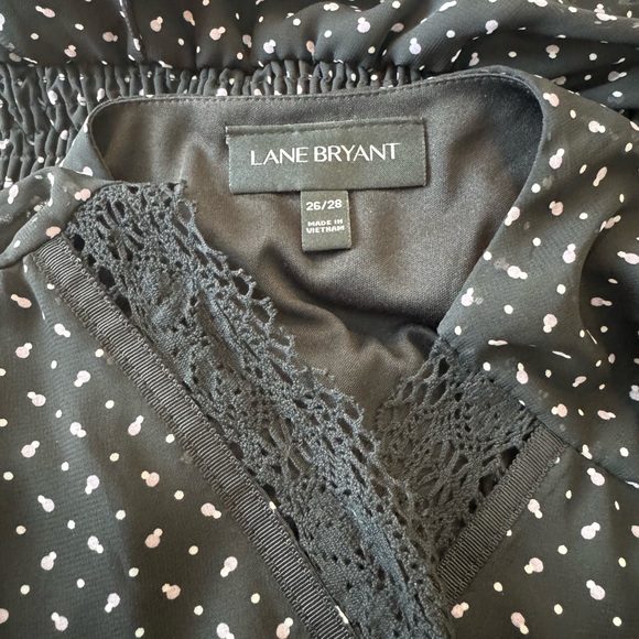 Lane Bryant plus size Flutter Sleeve Dress. Black. Size 26/28. High low - Picture 7 of 7